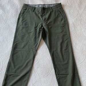 Green Under Armor Chinos 36/30